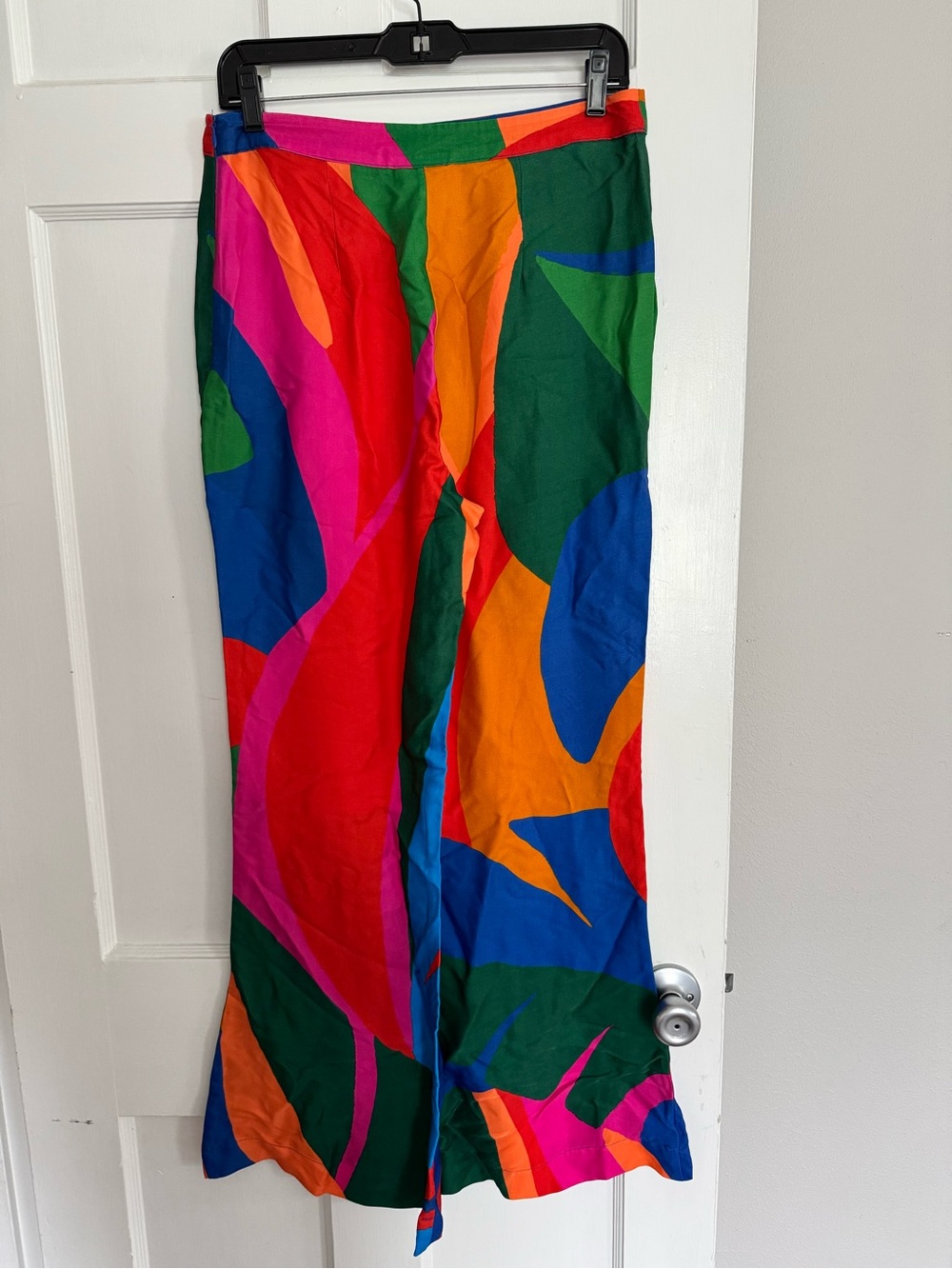 FARM Rio Bold Multicolor Abstract Wide-Leg Pants - Picture 4 of 4